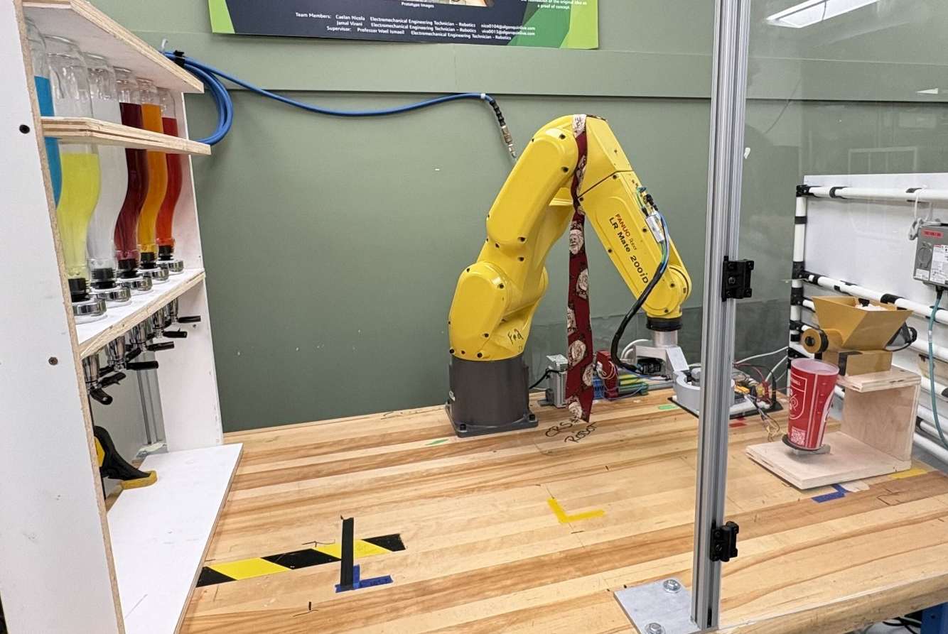 Automated robotic bartender