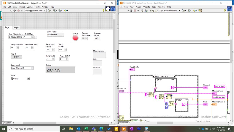 LabVIEW automation screen